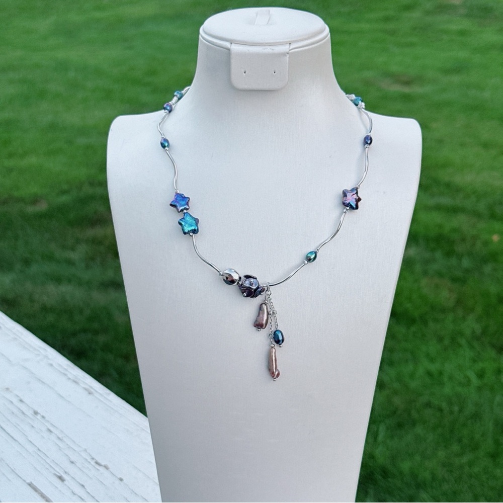 X600 Handmade Freshwater Baroque Pearl Dainty Necklace